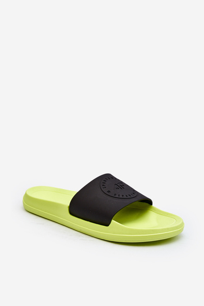 Чоловічі тапочки 4F 4FSS23FFLIM075-72S Lime-Black