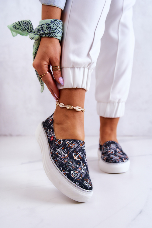 Жіночі кросівки сліпони Big Star JJ276012 Чорні