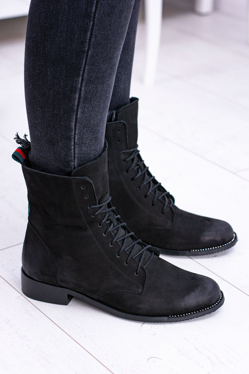 Шкіряні чорні жіночі черевики The Island