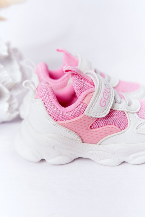 Дитяче спортивне взуття Кросівки біло-рожевий цукор