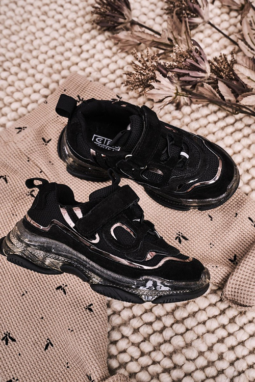 Дитяче спортивне взуття Кросівки на прозорій підошві Black Bailey