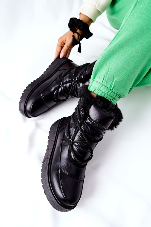 Жіночі зимові черевики Black Gordian