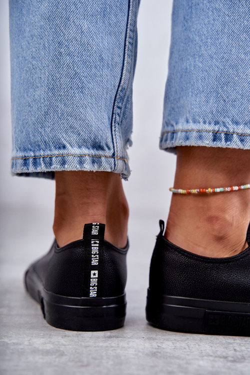 Жіночі шкіряні кросівки Big Star KK274106 Чорні