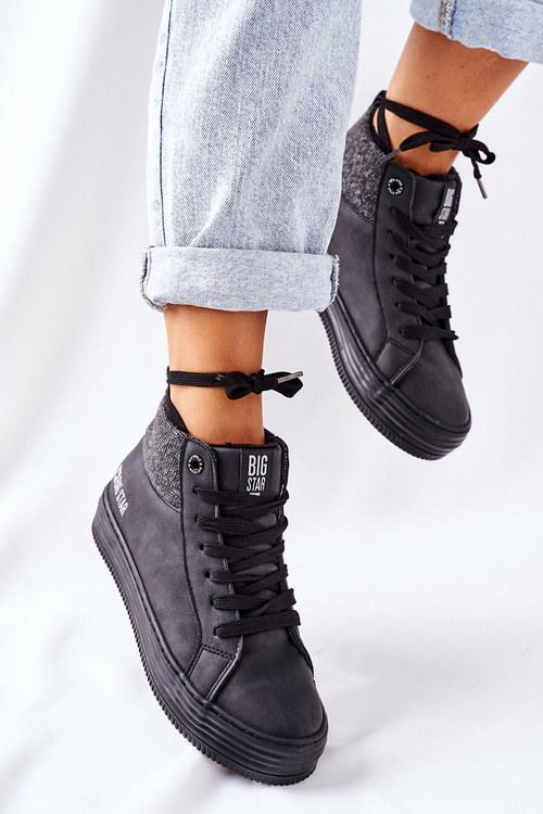 Високі утеплені кросівки Big Star II274147 Чорні