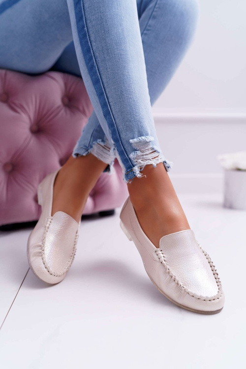 Жіночі мокасини Sergio Leone Gold Pearl Winted