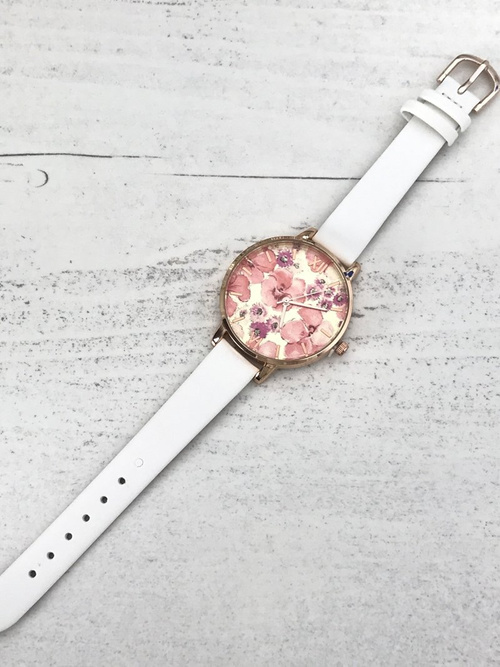 Жіночий годинник Ernest Puppis білий 38 мм