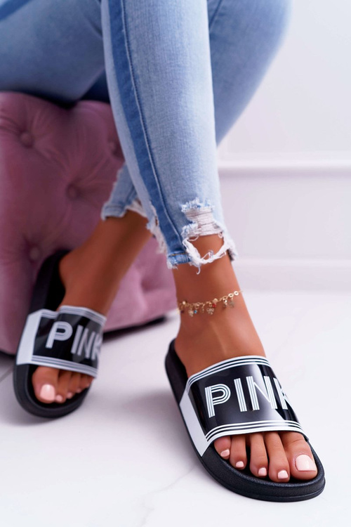 Жіночі чорні шльопанці Vrita