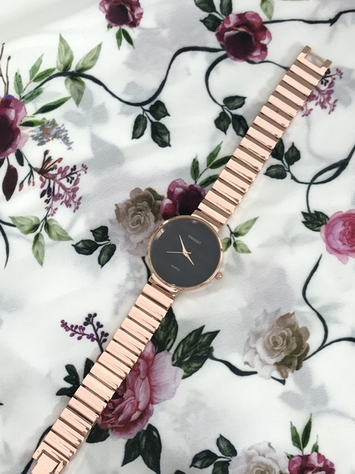 Жіночий годинник Ernest Claudie Pink Gold