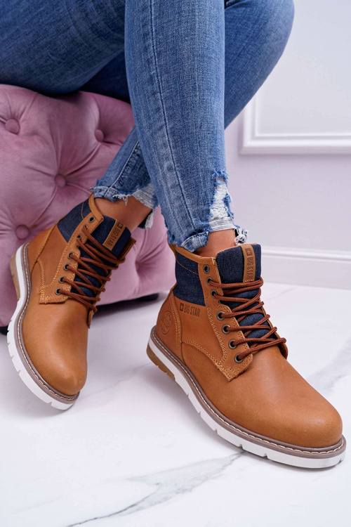 Жіночі черевики Trapper Big Star Leather Brown EE274004