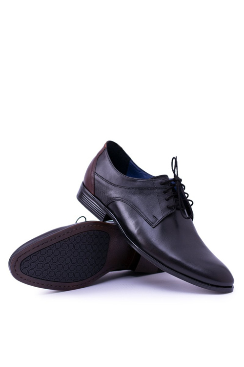 Нікопольські чоловічі чорні шкіряні традиційні напівчоботи Visiting