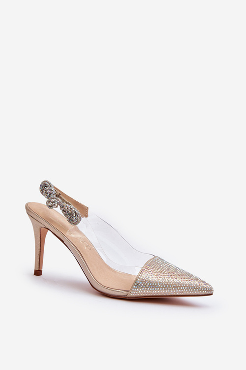 Високі підбори з прикрасами D&A MR1966-11 Gold