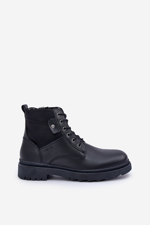 Чоловічі шкіряні ботильйони Big Star OO174166 Чорні