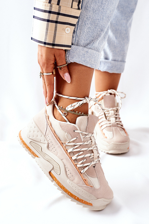 Жіноче спортивне взуття Кросівки бежеві Aland