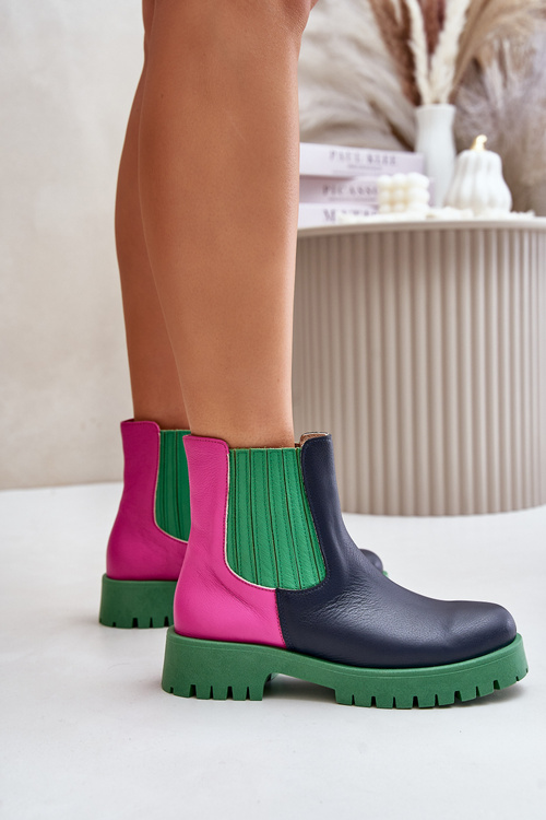 Чоботи жіночі без каблука Lewski 3611 Multicolor