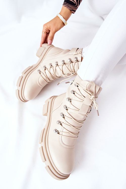 Жіночі утеплені чоботи Beige Perfect