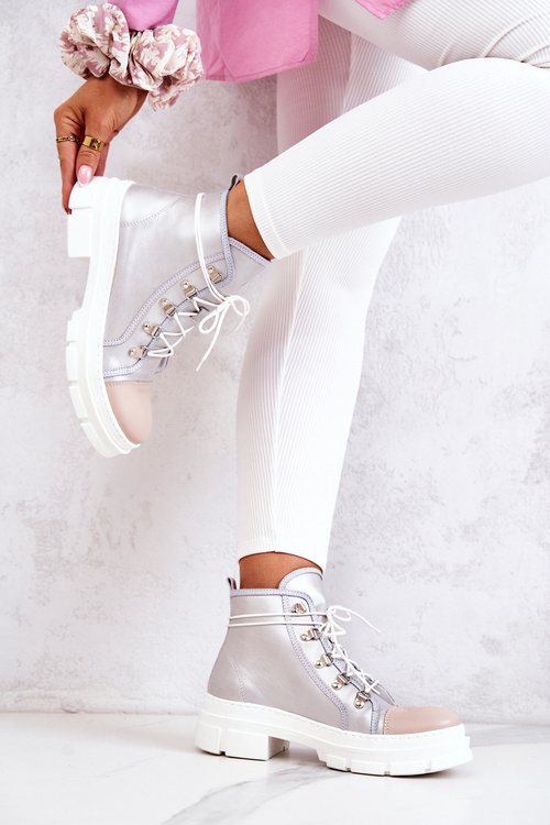 Шкіряні черевики Silver Letty