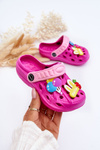 Дитячі поролонові легкі сандалі Crocs Fuchsia Sweets