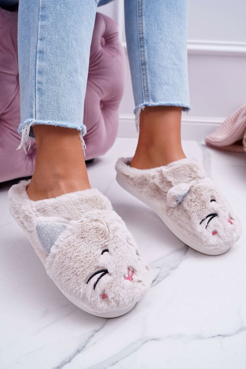 Тапочки жіночі Тапочки з вушками Біла соня