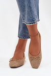 Балетки з плетінкою та бантиком Camel Belirra