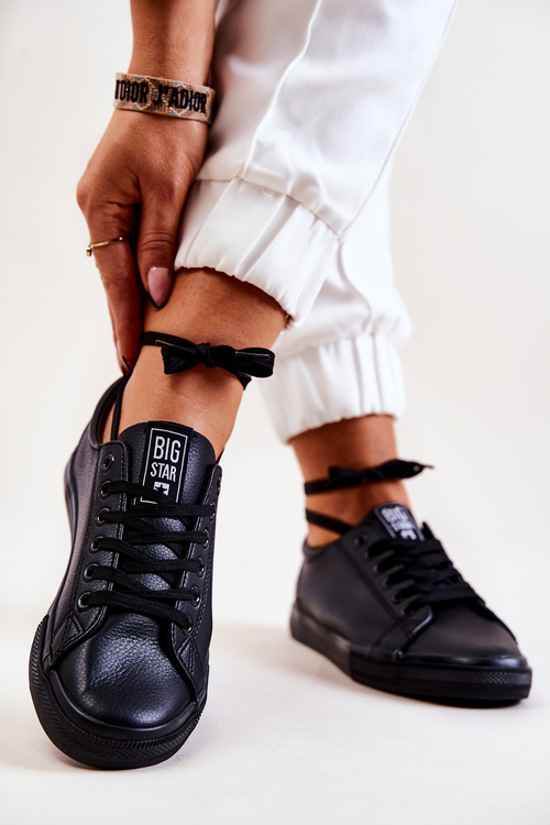 Шкіряні тенісні черевики Big Star JJ274312 Чорні