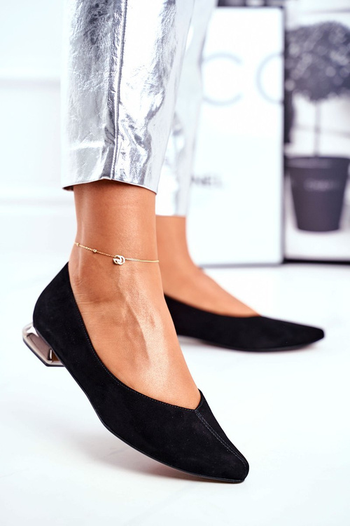 Жіночі балетки Laura Messi Leather Black 2149