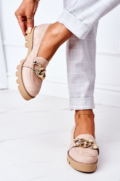 Замшеві мокасини Lewski Shoes 3040 Cappuccino