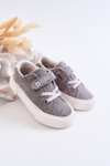 Кросівки дитячі низькі на липучці BIG STAR JJ374107 Сірі