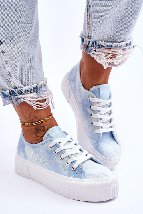 Кросівки Lee Cooper на платформі LCW-23-31-1782L Сині