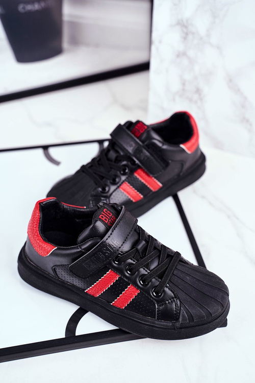 Дитяче спортивне взуття Big Star на липучці чорна GG374022