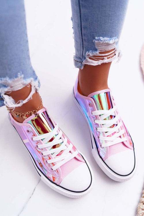 Жіночі кросівки прозорі рожеві Miltown