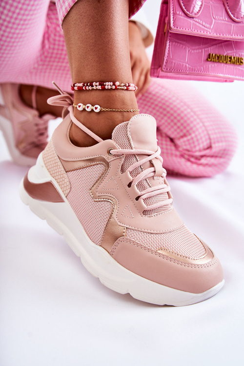 Жіночі модні кросівки рожеві Allie