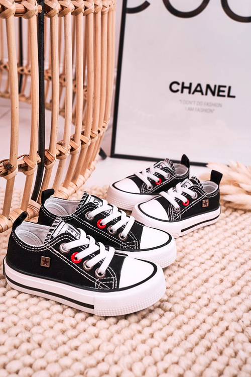 Дитячі класичні низькі кросівки BIG STAR HH374194 Чорні