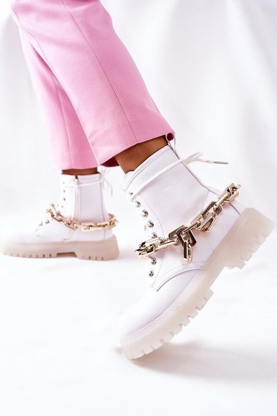 Стильні високі черевики White Grail