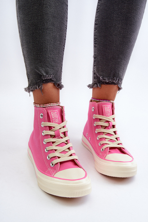 Жіночі високі кросівки Big Star NN274282 Pink