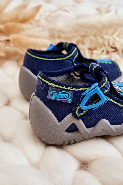Дитячі сандалі тапочки Befado Dinosaur 217P116 Navy