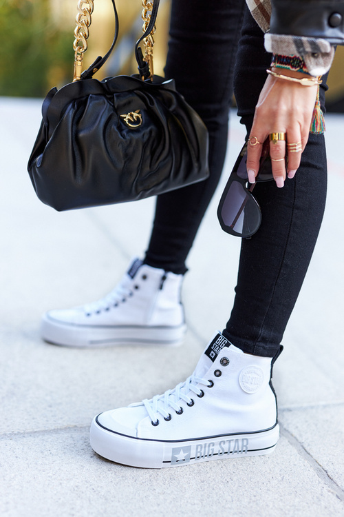 Високі кросівки на платформі Big Star II274014 Білі