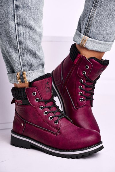 Жіночі пласкі похідні черевики Bordeaux Grunders