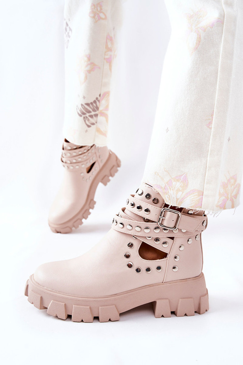 Робітник зі стразами на платформі Beige Vernelle