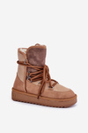 Жіночі Снігоступи На Платформі З Шнурівкою D.Franklin DFSH370013 Camel