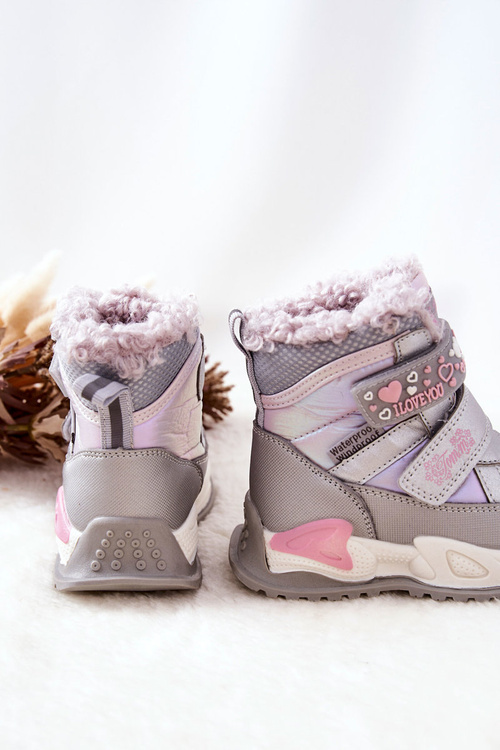 Дитячі м'які чоботи Silver Pink Chilly