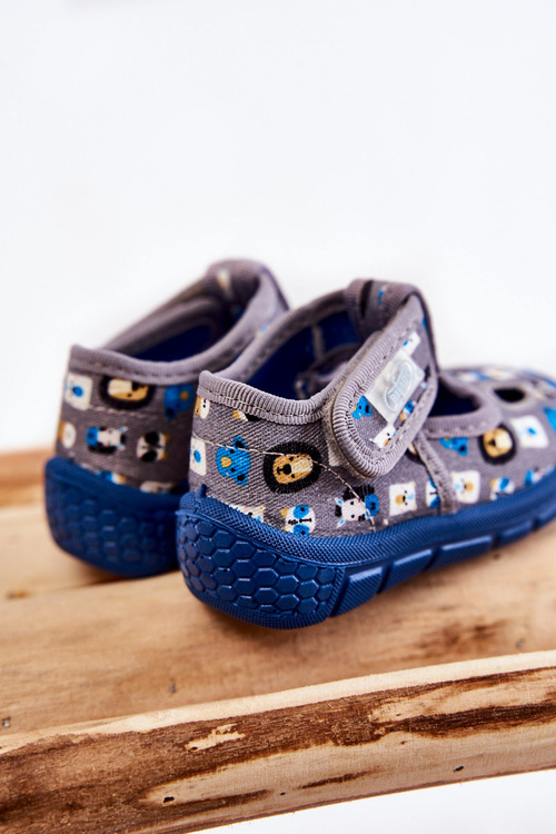 Взуття тапочки Befado Animals 533P020 сірий