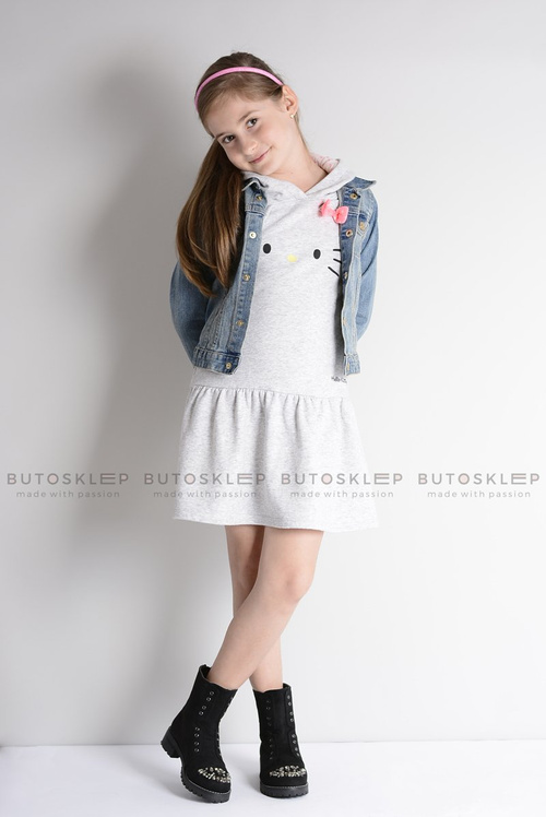 Дитячі ботильйони LittleCarrie із чорної замші з кубічним цирконієм