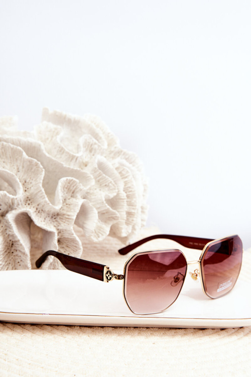 Жіночі сонцезахисні окуляри UV400 коричневі