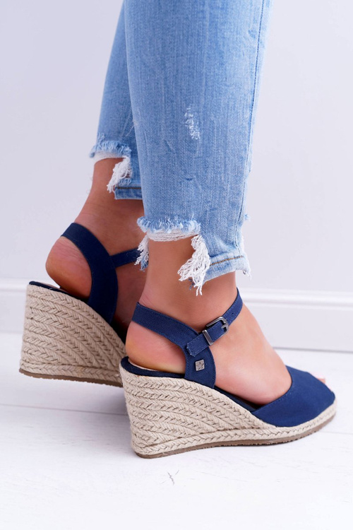 Жіночі плетені босоніжки Anchor Big Star Navy Blue DD274A212