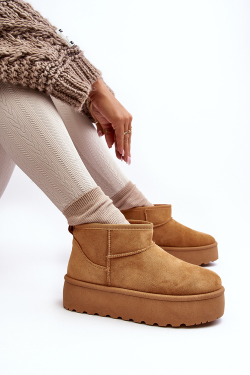 Жіночі зимові черевики на платформі Camel Mennja