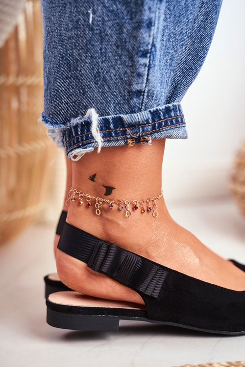 Жіночі замшеві балетки Sergio Leone BL615 Black Lilon