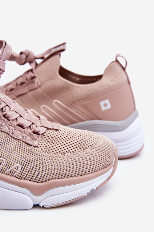 Жіноче спортивне взуття без шнурівки Memory Foam System Big Star LL274A141 Nude