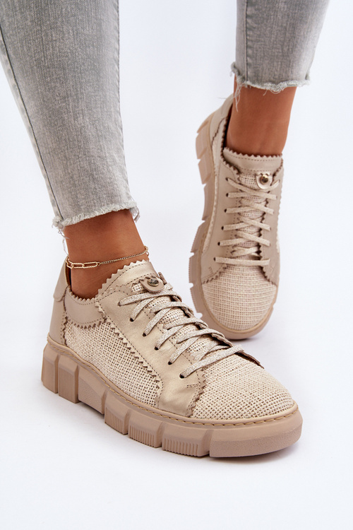 Жіноче шкіряне взуття Maciejka 05850-22 світло-бежевий