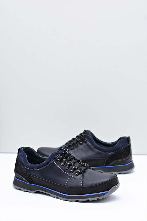 Чоловічі темно-сині відкриті напівчеревики Ivar