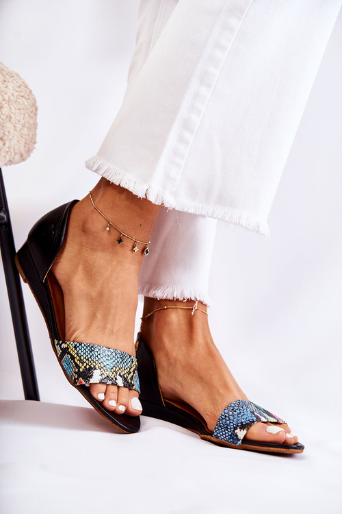 Шкіряні сандалі Maciejka 1971-63 Чорні